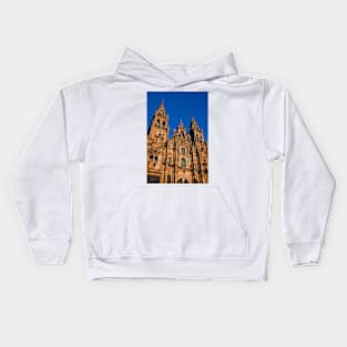 Spain. Santiago de Compostela. Cathedral. Facade. Kids Hoodie